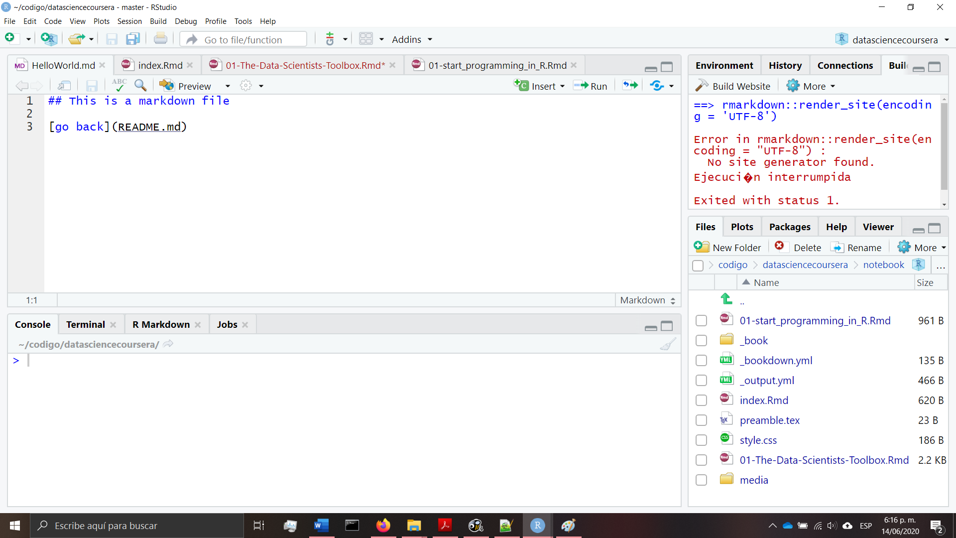 Rstudio screenshot