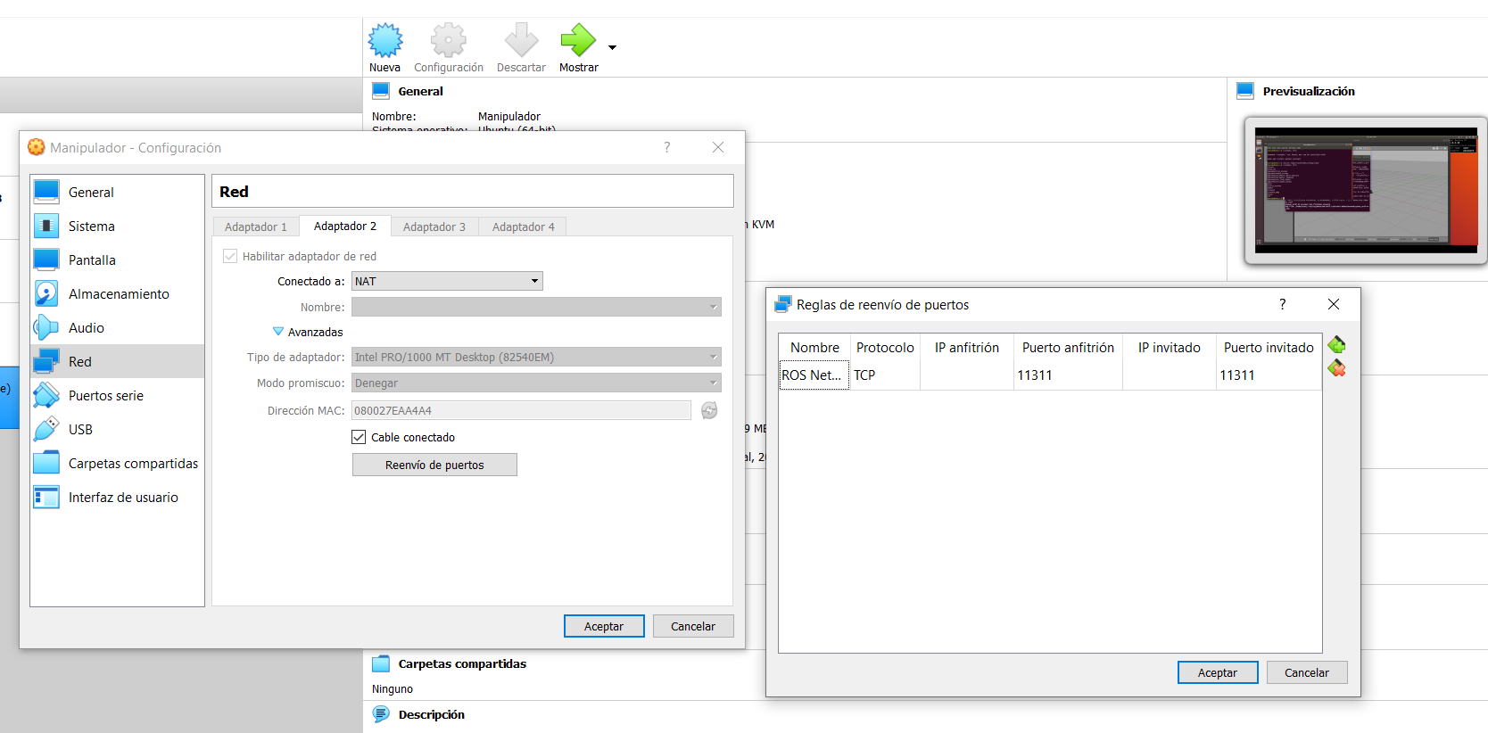 Network configuration